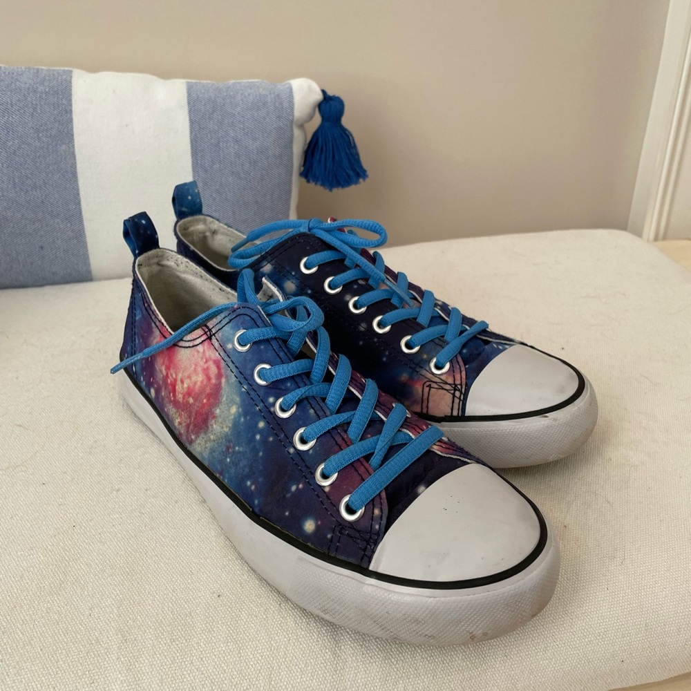 Blue Galaxy Tennis Shoes